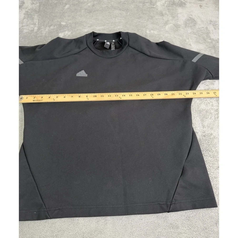 Adidas Men's Gameday Premium Sweatshirt Size Medium Black